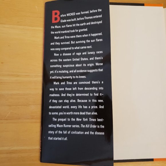 The Kill Order (The Maze Runner) by James Dashner (hardcover) - Picture 6 of 8
